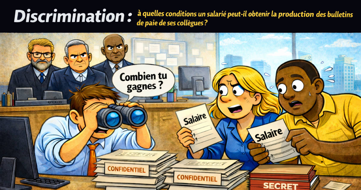 Discrimination : à quelles conditions un salarié peut-il obtenir les bulletins de paie de ses collègues ?