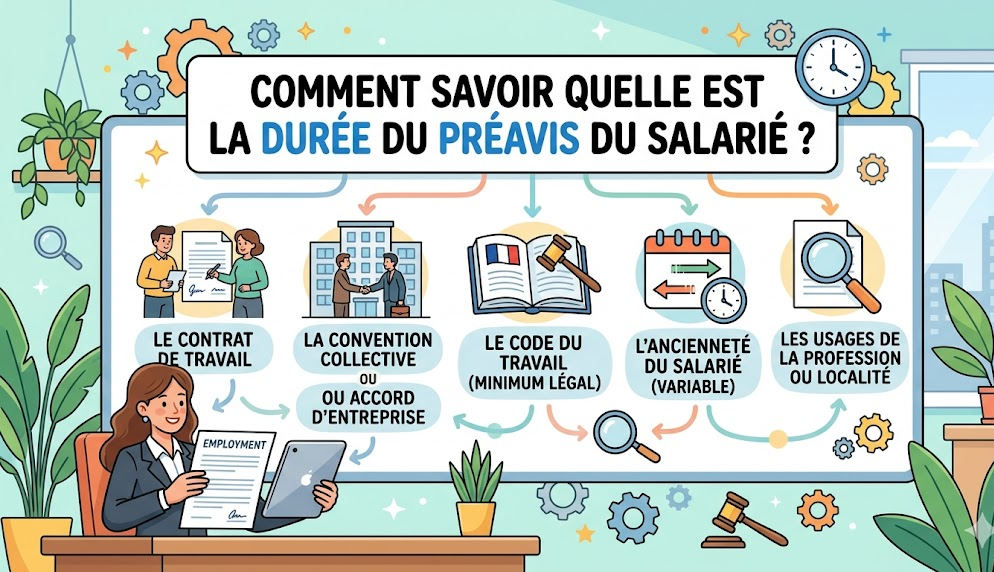 Durée du préavis du salarié en cas de démission ou de licenciement - Avocat droit du travail Paris