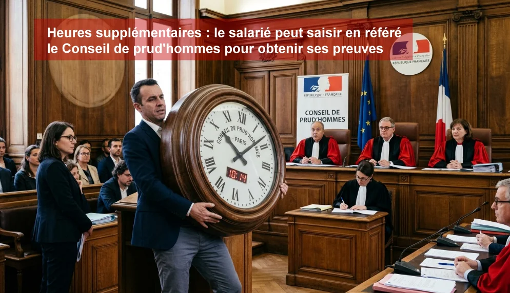 Heures supplémentaires : obtenir ses preuves en référé devant le Conseil de prud'hommes